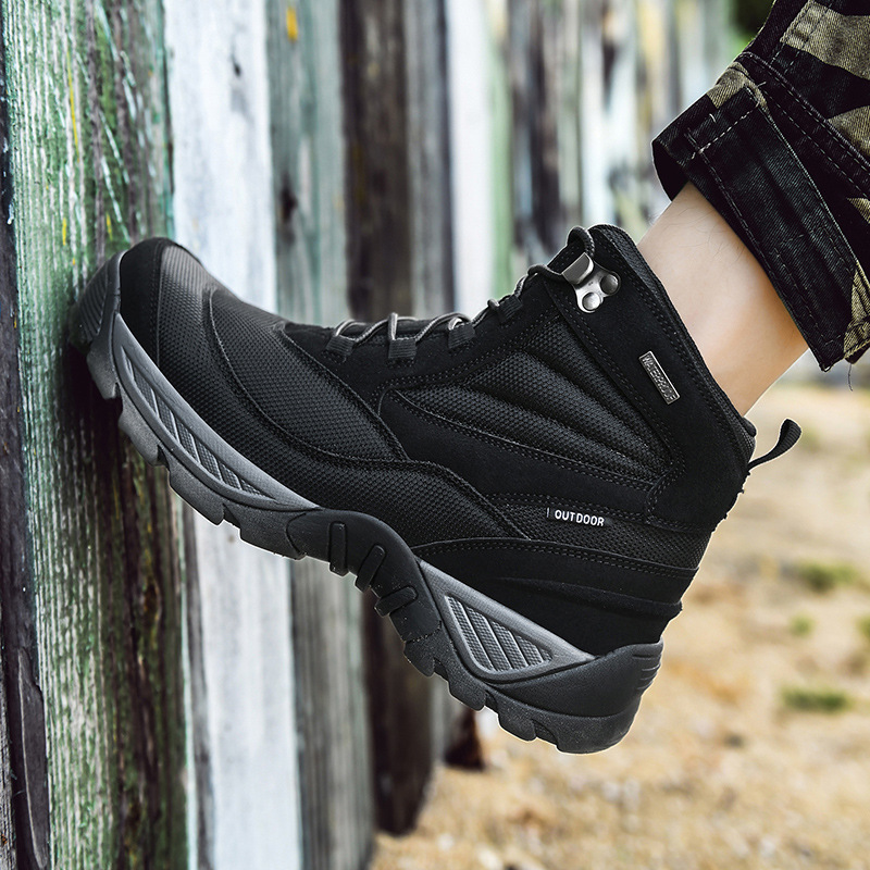 Botas al aire libre transfronterizas para hombres, botas de combate de gran tamaño, botas de herramientas de comercio exterior, botas de vuelo para hombres, botas tácticas para hombres, botas de desierto altas
