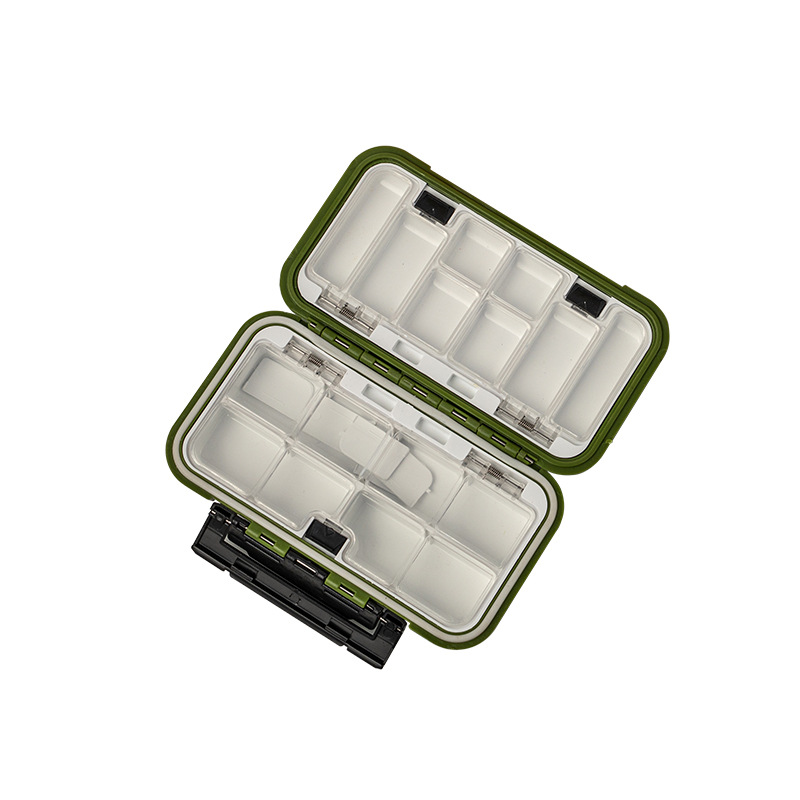Impermeable accesorios Caja multifuncional anzuelo herramienta luya caja 12 16 28 rejilla más color duro cebo suave almacenamiento