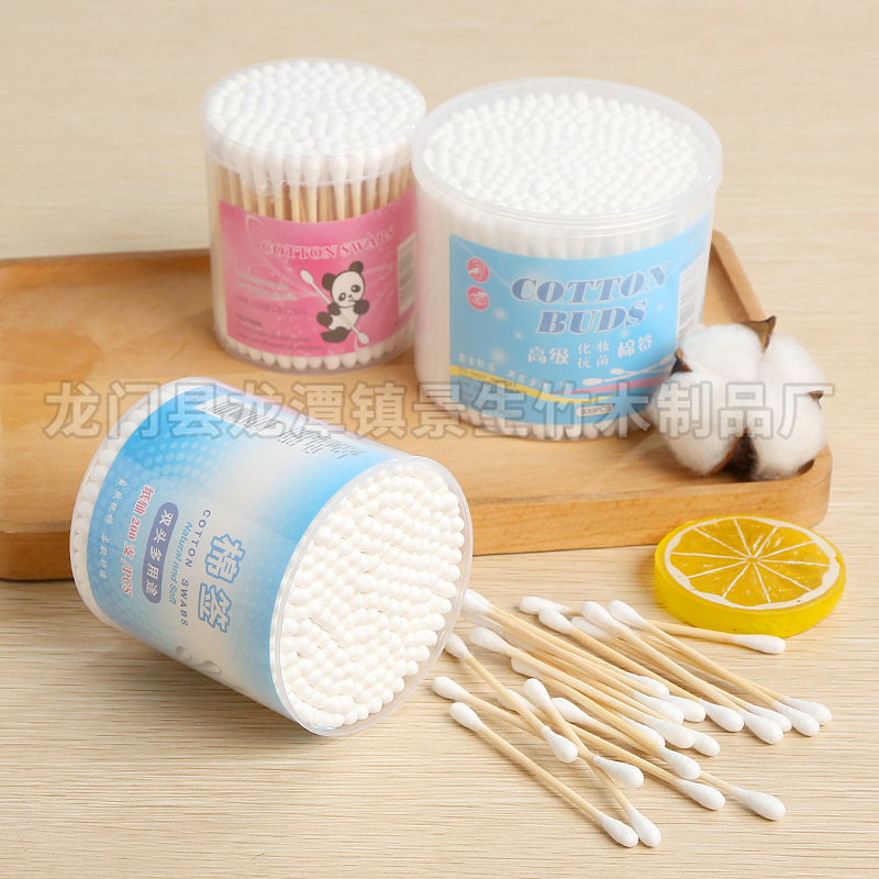 Hisopos de algodón en caja, desechables, sanitarios, de doble punta, para maquillaje, para niños, para limpieza y cuidado de los oídos. image 5