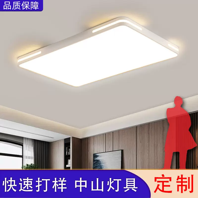 LED吸顶灯现代简约定制铁材灯具大全卧室书房顶装修公司客厅大灯