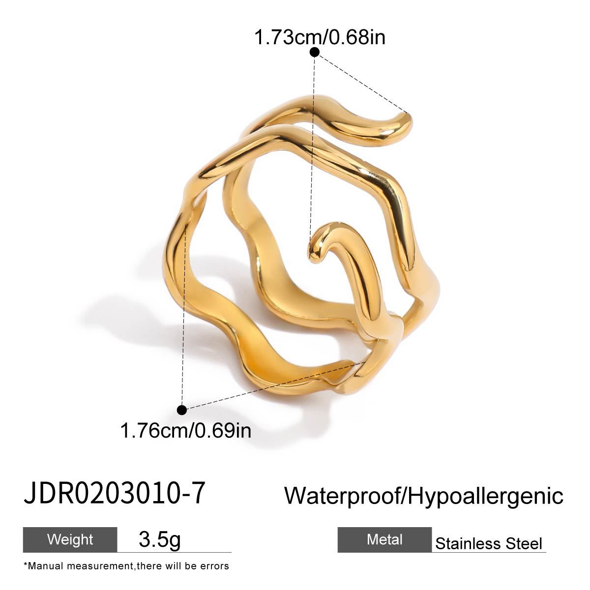 Wanxing Anillo de acero inoxidable más vendido en Europa y los Estados Unidos Nicho femenino diseño transfronterizo anillo de acero de titanio no desvanecer joyería minimalista image 7