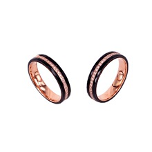 J5-306欧美黑色菱形钻面陶瓷半圈镶嵌戒指 时尚潮女cnc钻食指指环