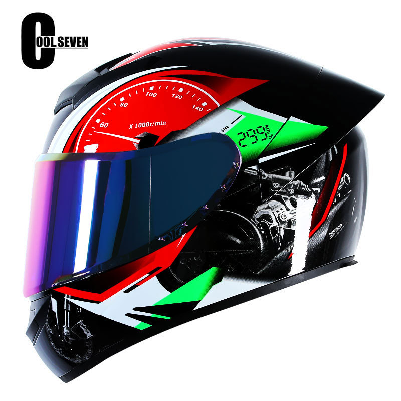 3C certificado casco de la motocicleta DOT casco completo casco de la motocicleta del coche eléctrico de comercio exterior fábrica Four Seasons National Standard Class A