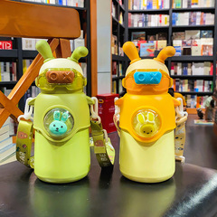 新款兒童保溫杯可愛學生專用不鏽鋼萌兔網紅高顏值便攜卡通水杯