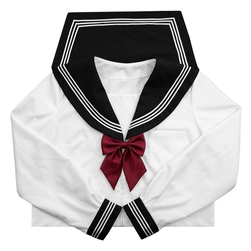Japanese-Style Jk Uniform Skirt White Three-Piece Basic Summer Middle School Academy Style Class Uniform Short-Sleeve Plus-Size Set