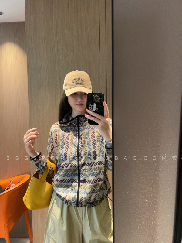 现货深圳南油高端一定要买～肌理复古印花空调防晒通勤户外防晒衣|undefined
