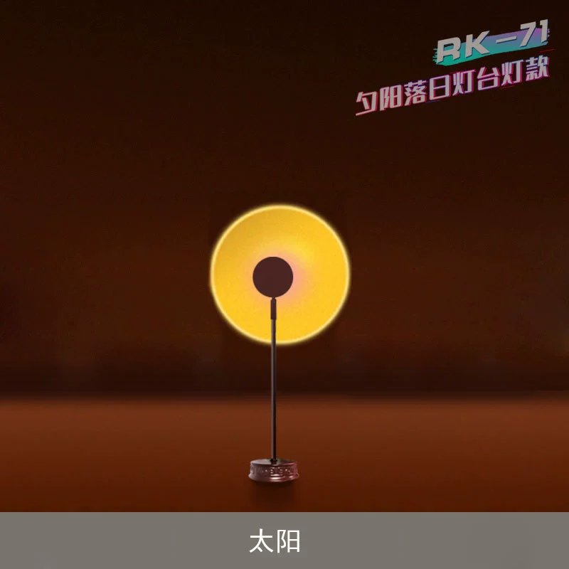 Светодиодная лампа Sunset USB радужная яркая настольная декоративная лампа Sunda light sun day без проекции свет атмосфера комнаты