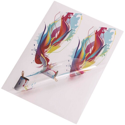 Manufacturer's inkjet PET transparent pressure-sensitive label printing paper, tear-proof A4 self-adhesive high-transparency label sticker, wholesale
