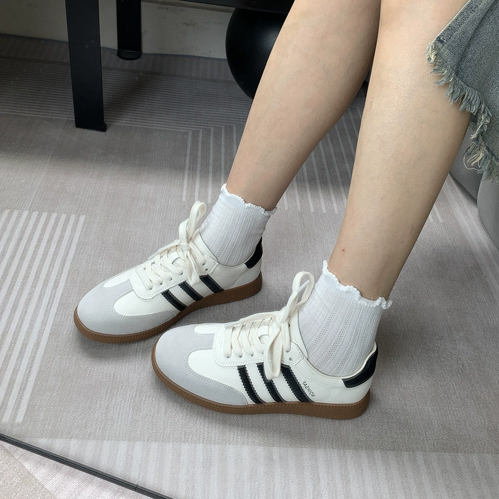 Женские кроссовки 2024 года, новые, универсальные, ретро, повседневные, спортивные, на низком ходу, массивные