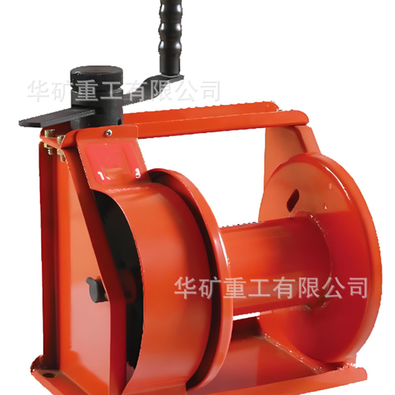 防腐蚀手摇建筑卷扬机 垂直提升双筒手控卷扬机 2600磅手摇卷扬机