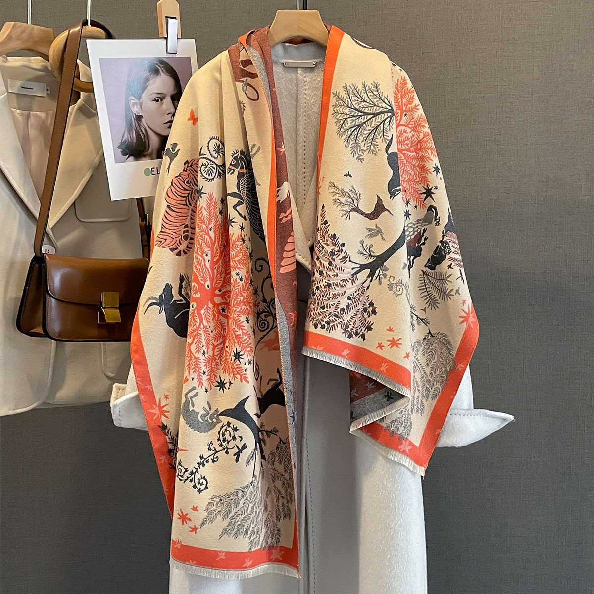 Sciarpa in cashmere da donna, sciarpa invernale di lusso_voghion.com