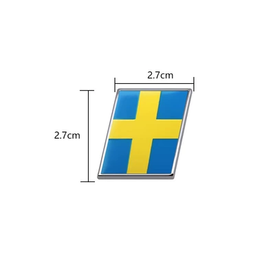 Suitable for Volvo Xc60, Car logo - sweden-silver