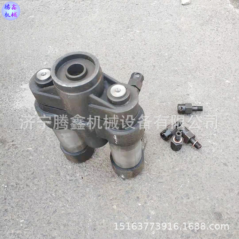 矿用双缸锚索张拉机具 钢绞线施加预紧力 15.24手动双油缸千斤顶