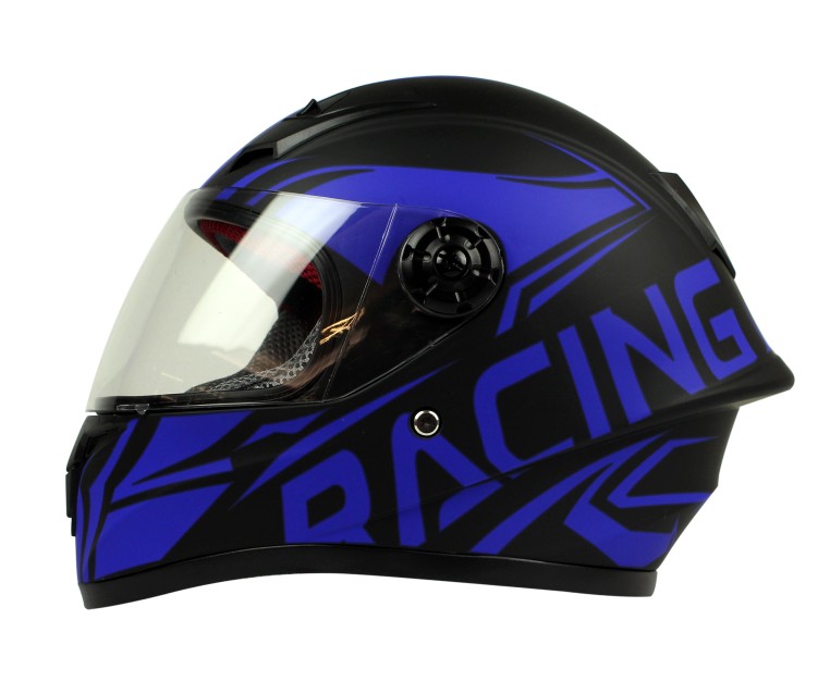 매트한 블랙과 블루 라인(장갑 포함)