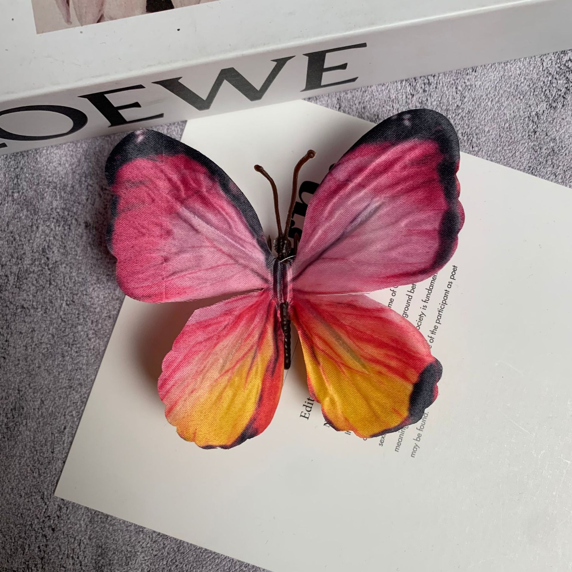 큰 나비 핑크와 옐로우