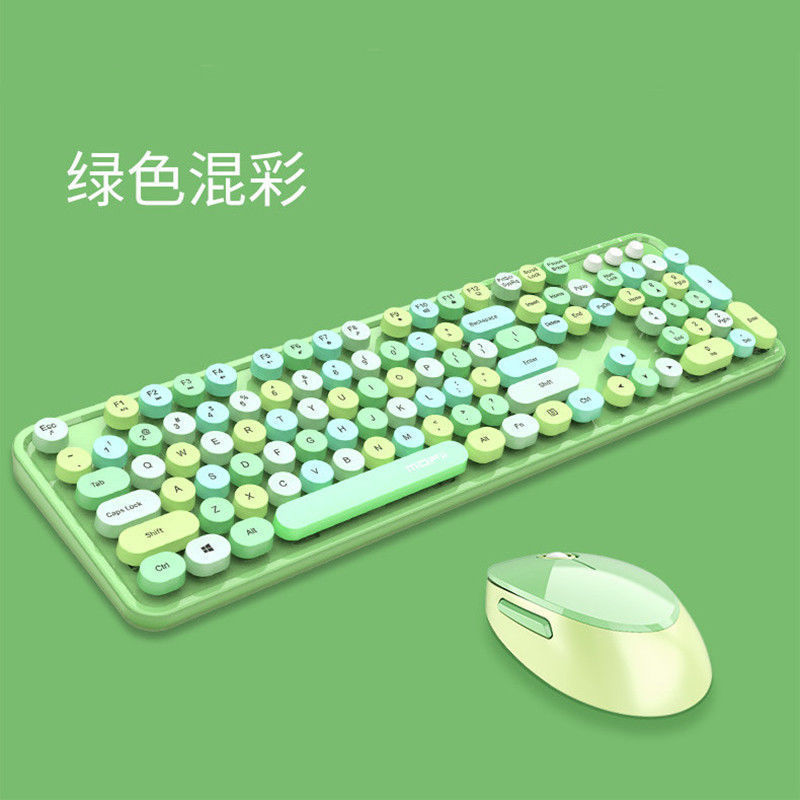 Ferris mano inalámbrico teclado y ratón traje punk color lápiz labial linda chica Oficina transfronteriza eBay Amazon