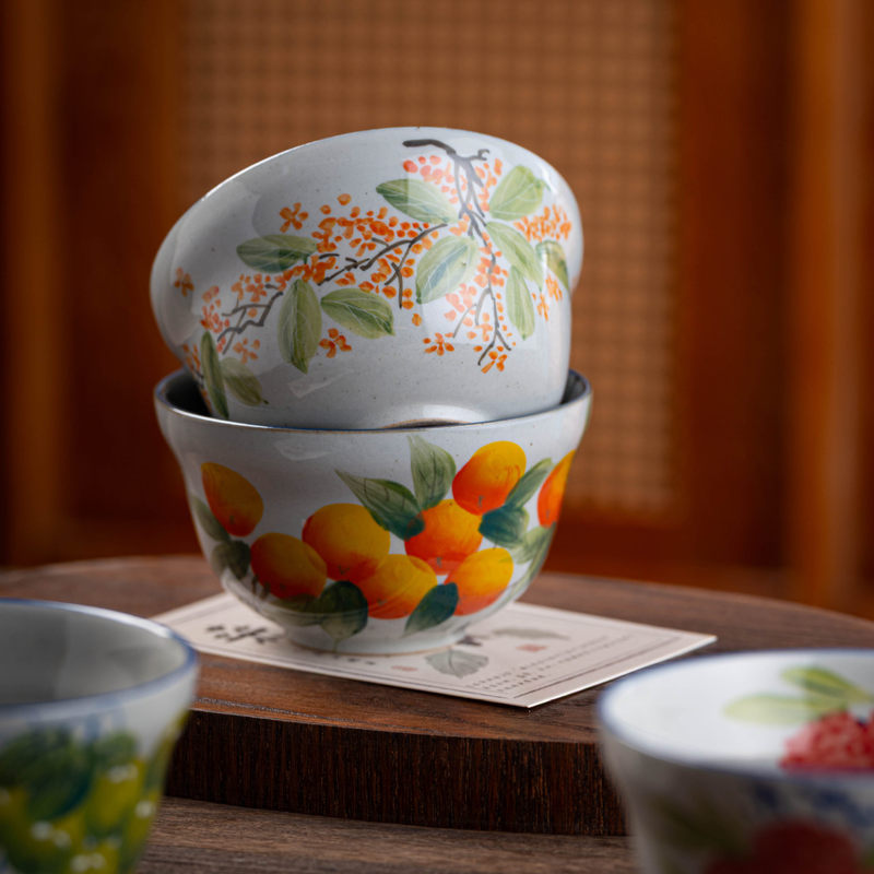 Jingdezhen Ceramic Bowl, Gourd-Shaped Bowl, Old Pottery Clay, Creative Rice Bowl, Salad Bowl, Underglaze Color, 4.5inch Small Gourd Bowls Jingdezhen Ceramic Bowl, Gourd-Shaped Bowl, Old Pottery Clay, Creative Rice Bowl, Salad Bowl, Underglaze Color, 4.5inch Small Gourd Bowls