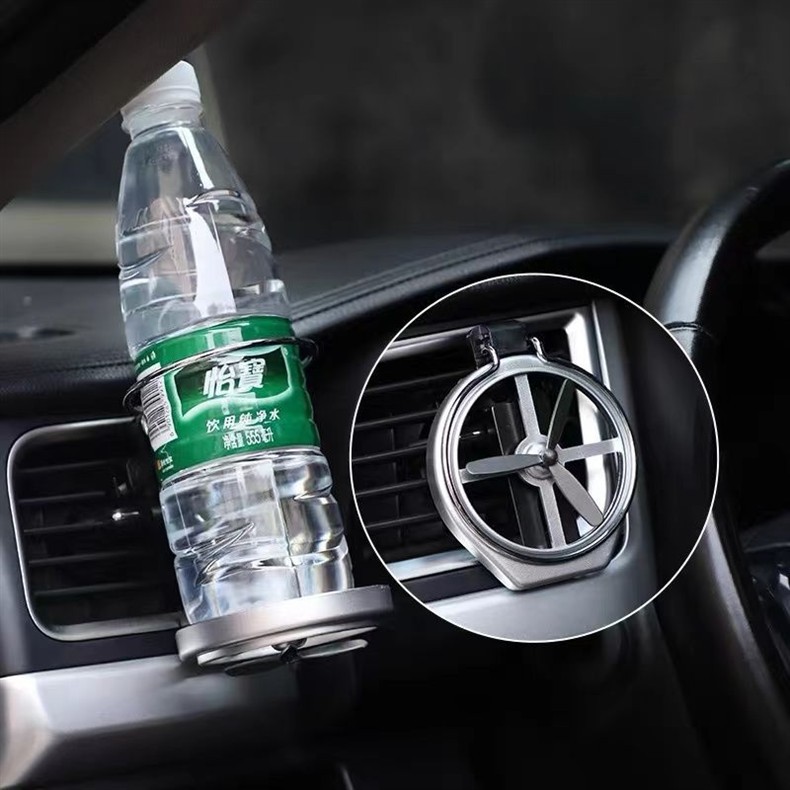 Foldable car cup holder, multifunctional car vent mount for beverages, tea cups, and ashtrays, for modification