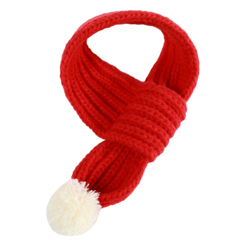 Щенок Тедди Горькая Панда Кошка Нагрудник Собака Рождественский шарф Аксессуары в Корейском стиле Шарф для домашних животных Теплый осенью и зимой