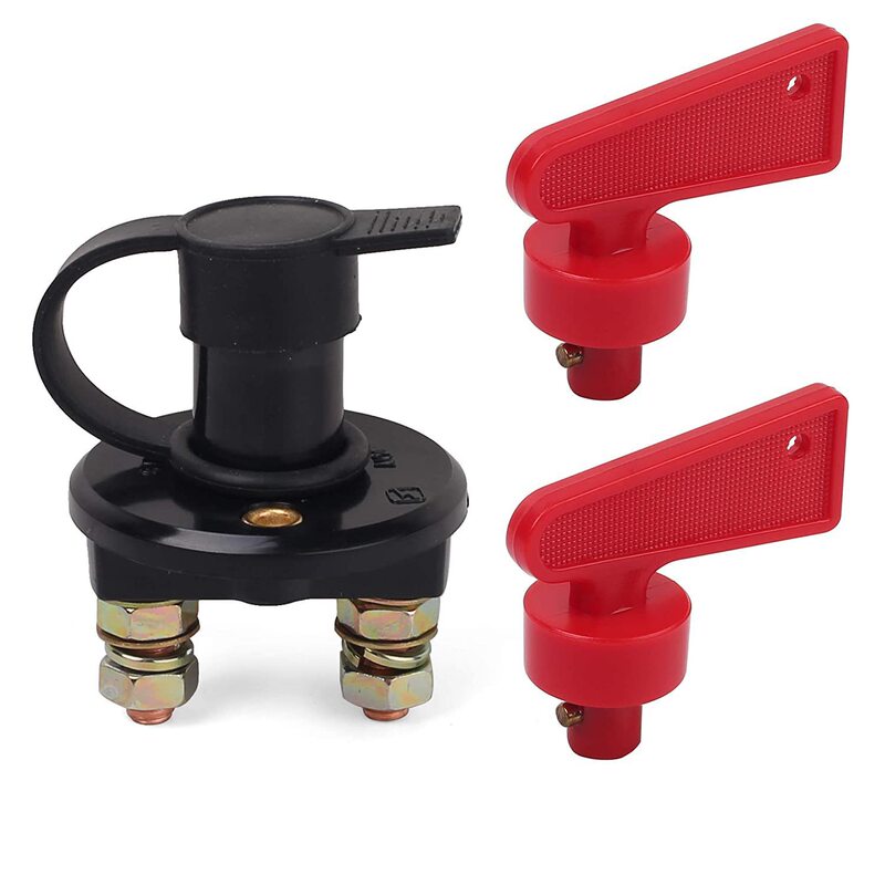 Car Battery Replacement Switch 12/24V Waterproof M8M10 Battery Disconnect Switch with Key Car Battery Replacement Switch 12/24V Waterproof M8M10 Battery Disconnect Switch with Key