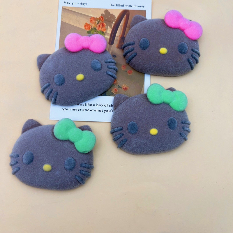 New Cute Big Ktm Flocked Resin DIY Hairpin Hair Accessories Mobile Phone Holder Refrigerator Magnet Keychain Pendant Accessories
