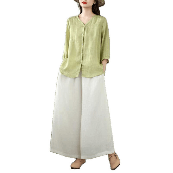 Summer thin solid color shirt