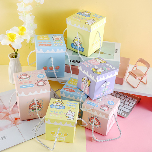 Creative cartoon Christmas gift box, exquisite apple box, surprise blind box, gift packaging box, heaven and earth cover box