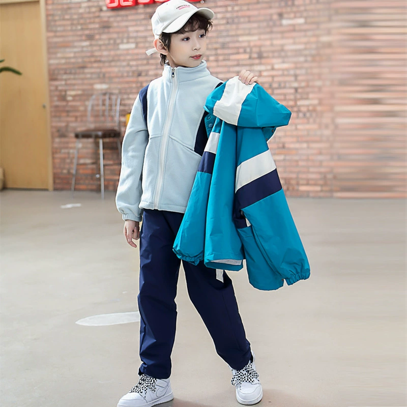 Садовая одежда для детского сада осенне-зимняя одежда детская форма для учеников три в одном утепленная форма на флисовой подкладке осень и зима