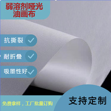 工厂批发弱溶剂哑光高光化纤油画布260g弱溶剂喷绘油画布