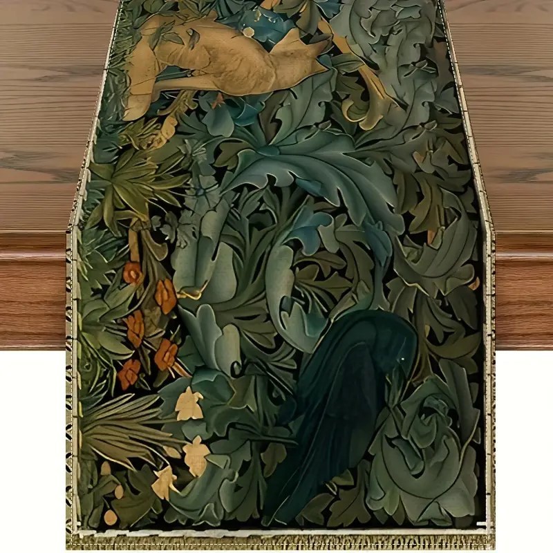Transfronterizo 2024 Amazon nuevo estilo bohemio lino tabla bandera tabla de comedor tabla de té tabla de bandera image 12