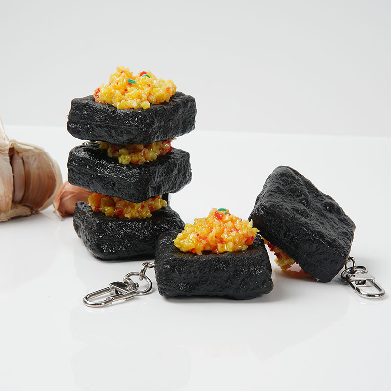 擬似食品にんにく蓉臭豆腐のキーホルダー|undefined