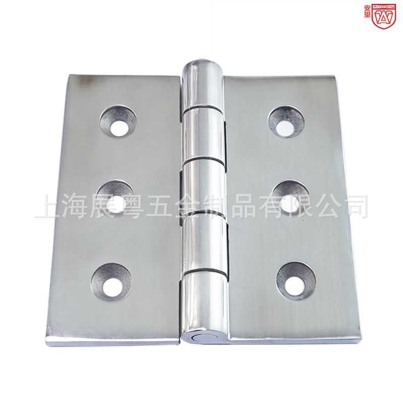 100 * 100 acero inoxidable de fundición fina 304 bisagra de alta carga bisagra de puerta de armario bisagra industrial bisagra eléctrica