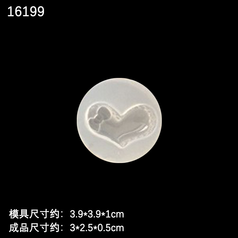 Espejo múltiple animal elefante pez cola arco conejo amor AB epoxi DIY accesorios de joyería hechos a mano