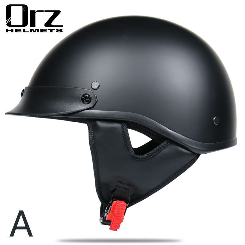 Casco, casco de verano, casco medio para motocicleta para hombre, scooter, bicicleta eléctrica, casco retro personalizado estilo príncipe, moda urbana, talla grande para motociclistas