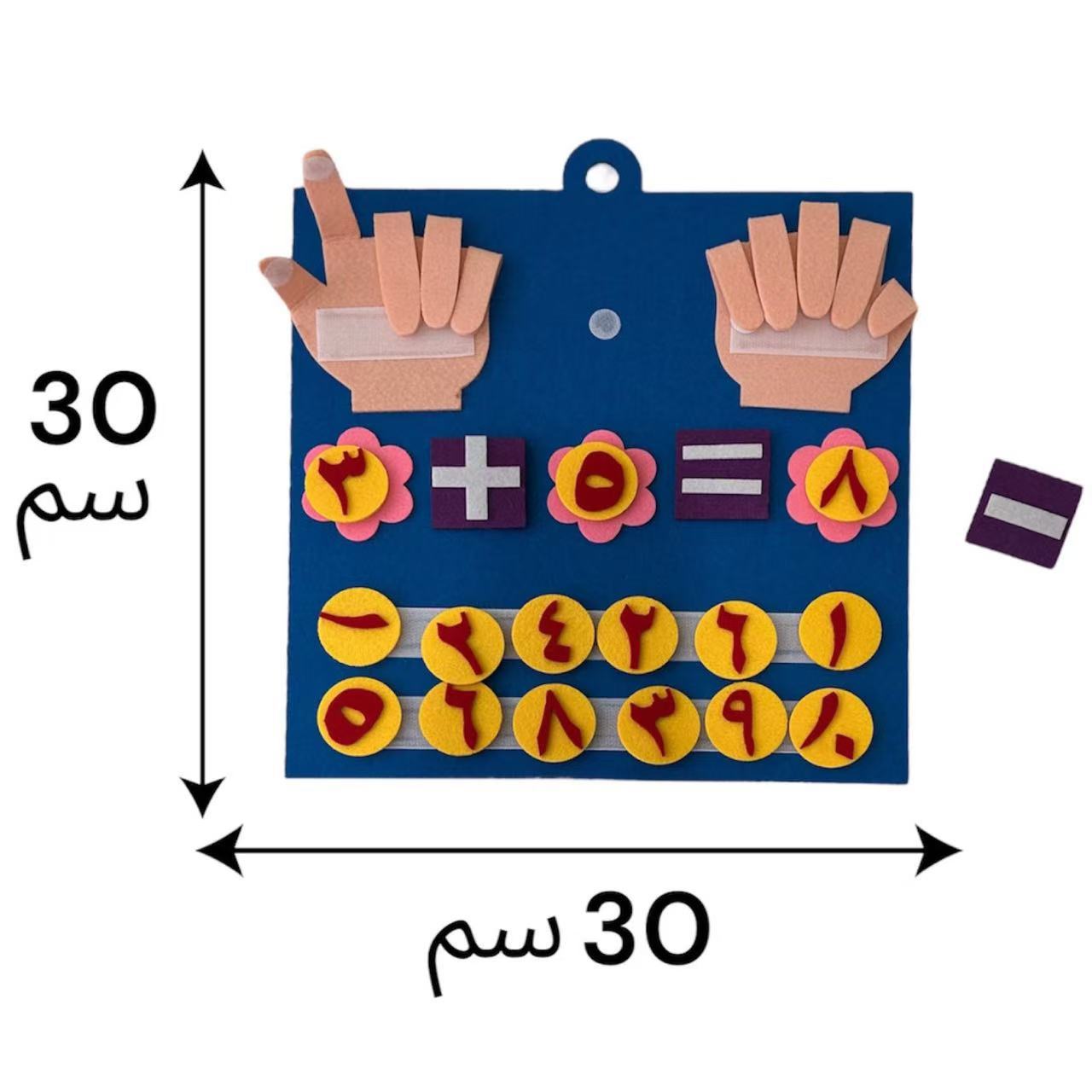 Tablero de aprendizaje de matemáticas, suma y resta para niños, fieltro, tablero de dedos de matemáticas, educación temprana, juguete educativo, lugar de fábrica transfronterizo