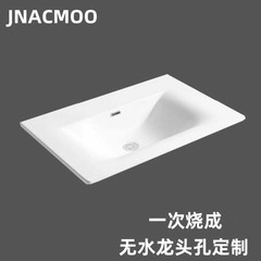 新しい蛇口穴なし洗面台セラミック一体型洗面台浴室キャビネット洗面台洗面台シングル洗面台