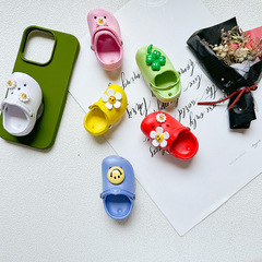 Sticky Expandable Solid Color Flower Smile Fake Slippers Phone Airbag Stand Ins Style Unique Minimalist