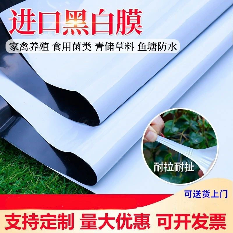 外贸跨境代发PE透明农用塑料薄膜塑料布加厚黑白无滴膜大棚膜PO膜