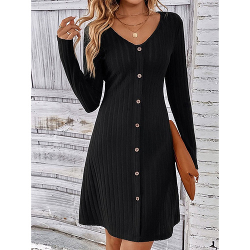 Beach dress for summer vacation in Europe and America, long-sleeved, waist-cinching, V-neck, fur-like dress