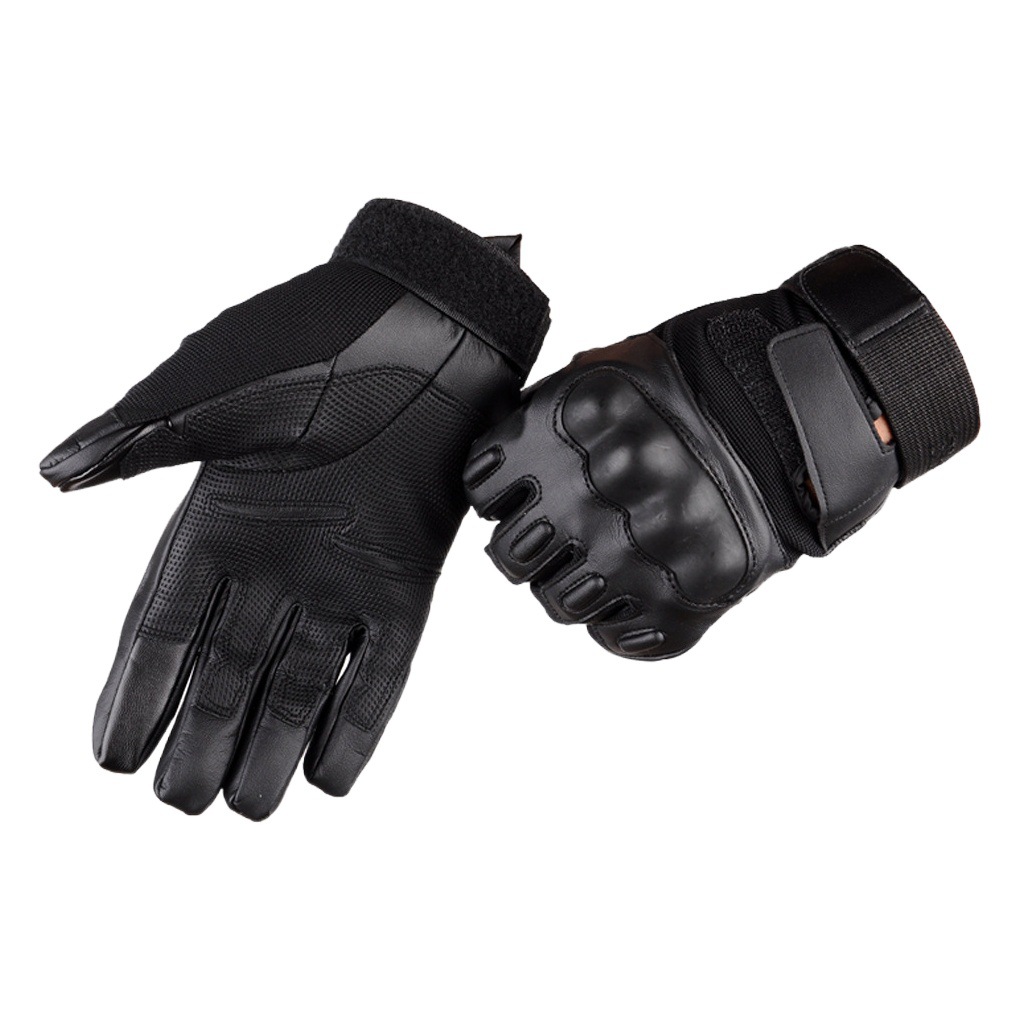 Al Aire Libre táctico largo dedo guantes hombres deportes equitación fitness motocicleta lucha antideslizante resistente al desgaste dedo completo Montañismo