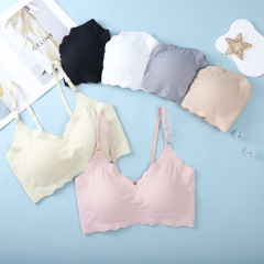 一枚式の氷の糸の薄い金の無痕の鋼鉄の輪は大きいサイズを集めて副乳のガーターの美背の運動の下着の女性のブラジャーを収めます。