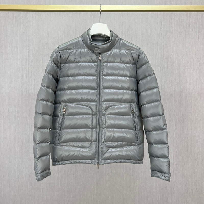 Milan Trendy Brand Classic Small Stand Collar Short Classy down Jacket Motorcycle Jacket Men's Casual Warm Jacket
