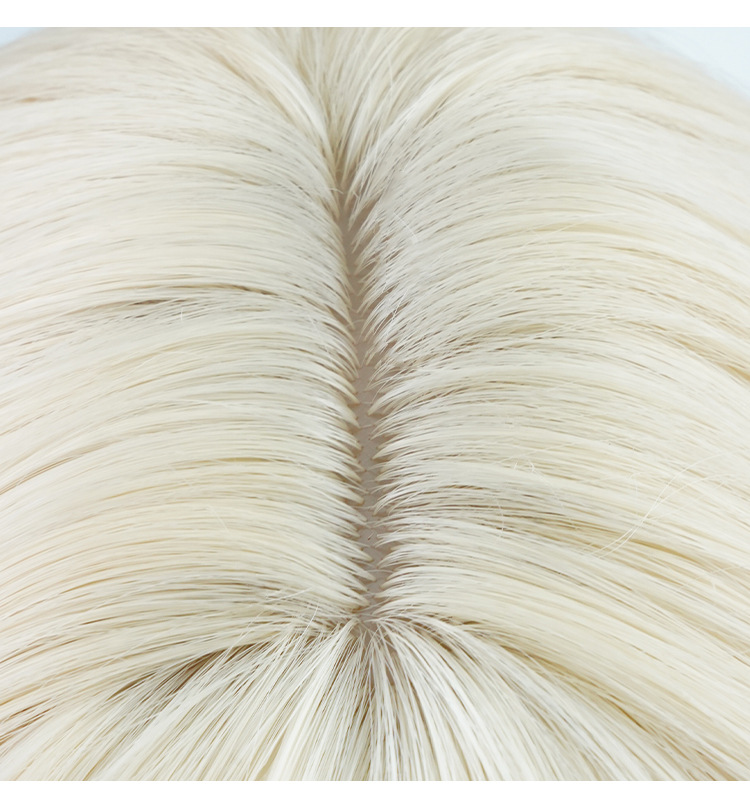 Synthetische Perücke, Chemiefaser-Perücke, komplettes Set mit geteiltem Pony und großen, gewellten, langen, lockigen Party-Perücken_voghion.com