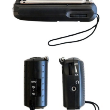 FM AM AM AM FM portátil con conector de auriculares para radio analógica sintonizada manualmente