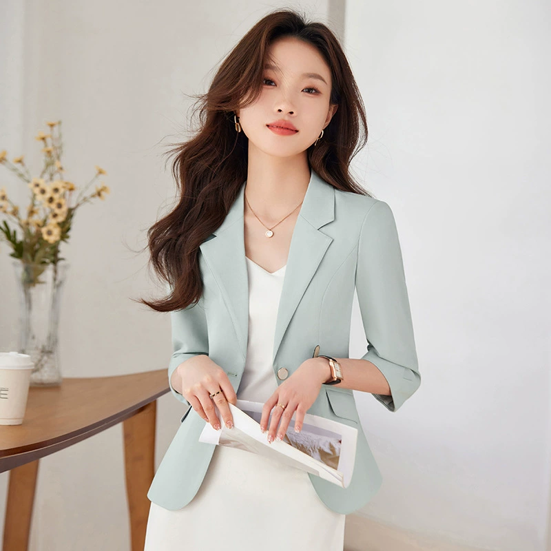 Thin set, classic suit jacket, city style, high-quality style