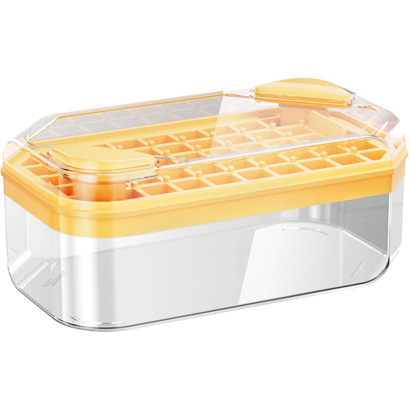 Large-capacity Cube Mold Press-out Ice Trays, Food-grade Household And Storage Box With Lid, Refrigerator Ice-making_voghion.com