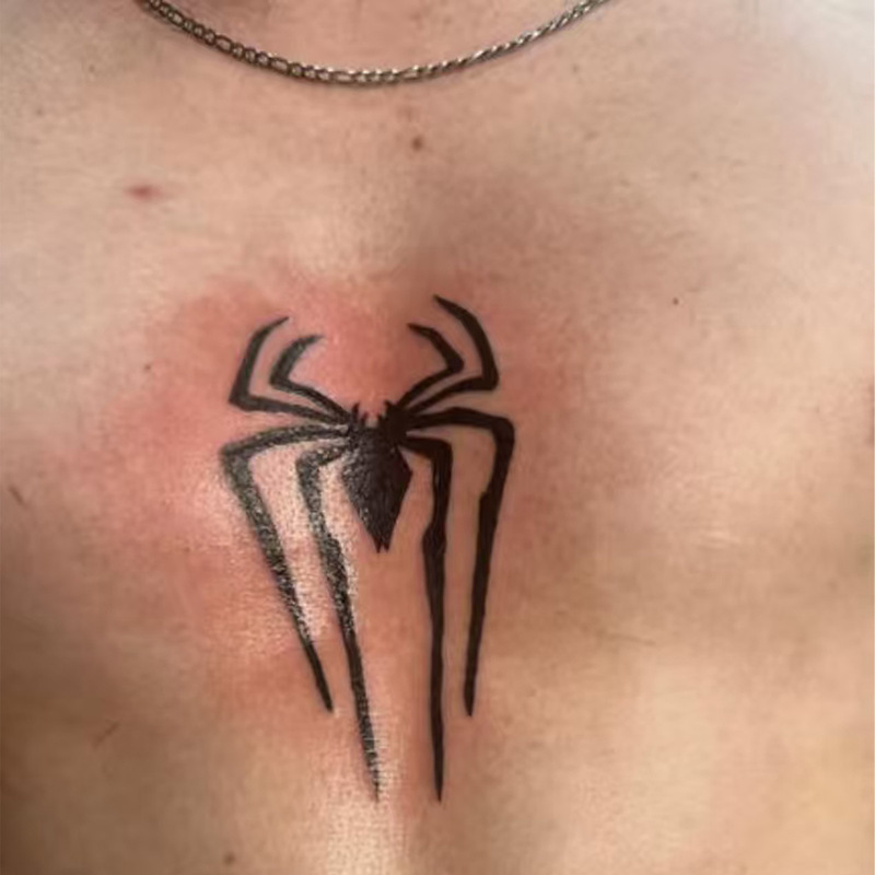 Spider-Man Chest Tattoo Sticker, Waterproof and Long-Lasting, High-End Realistic Tattoo for Men and Women Spider-Man Chest Tattoo Sticker, Waterproof and Long-Lasting, High-End Realistic Tattoo for Men and Women