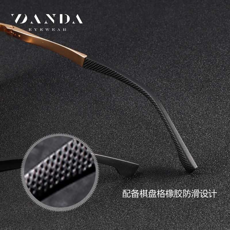 Nuevas gafas de sol polarizadas S15109 Gafas de sol de protección solar al aire libre para hombres con montura clásica Gafas de sol de metal de doble haz