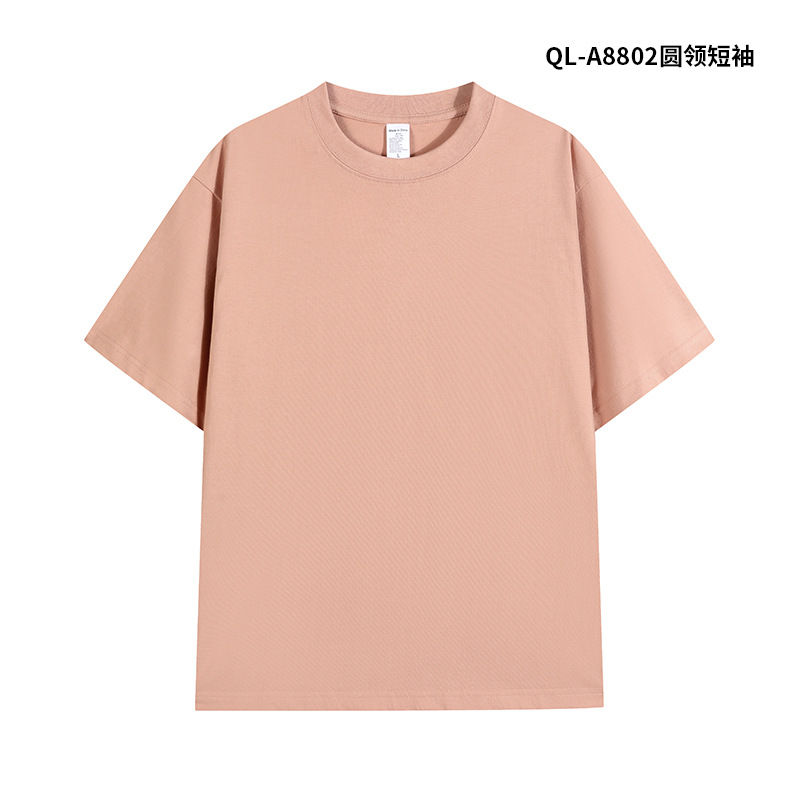 240g marca de moda de peso pesado cuello redondo de manga corta ropa de clase de construcción de grupo de algodón puro cultura camisa publicitaria ropa de trabajo ropa de trabajo camiseta personalizada