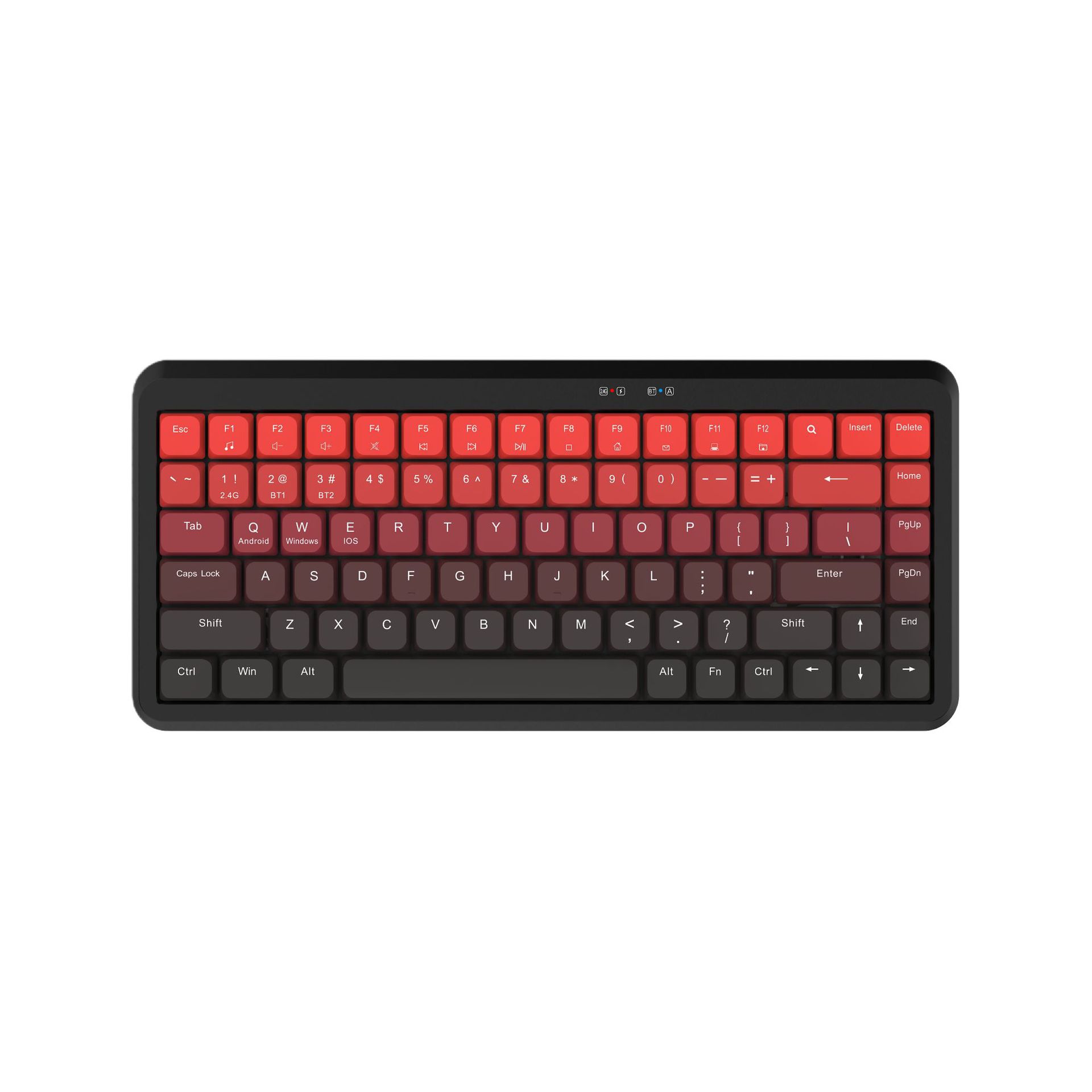 165 Computer Tablet Laptop Mobile Phone Multi-System Smart Bluetooth Wireless Keyboard 2.4g USB Wired Dual-Mode